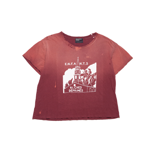Enfants Riches Deprimes Burning Church T-Shirt