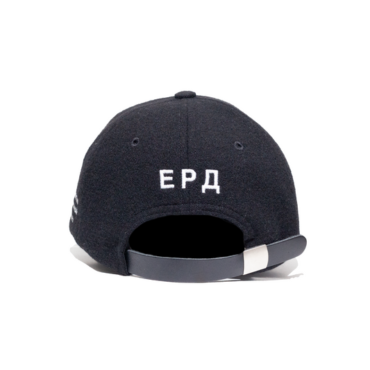 Enfants Riches Déprimés Albert Speer Hat black cap with leather strap – back