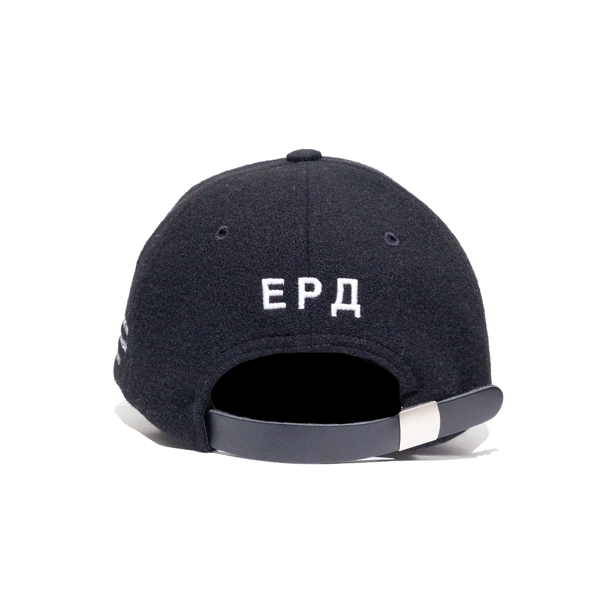 Enfants Riches Déprimés Albert Speer Hat black cap with leather strap – back
