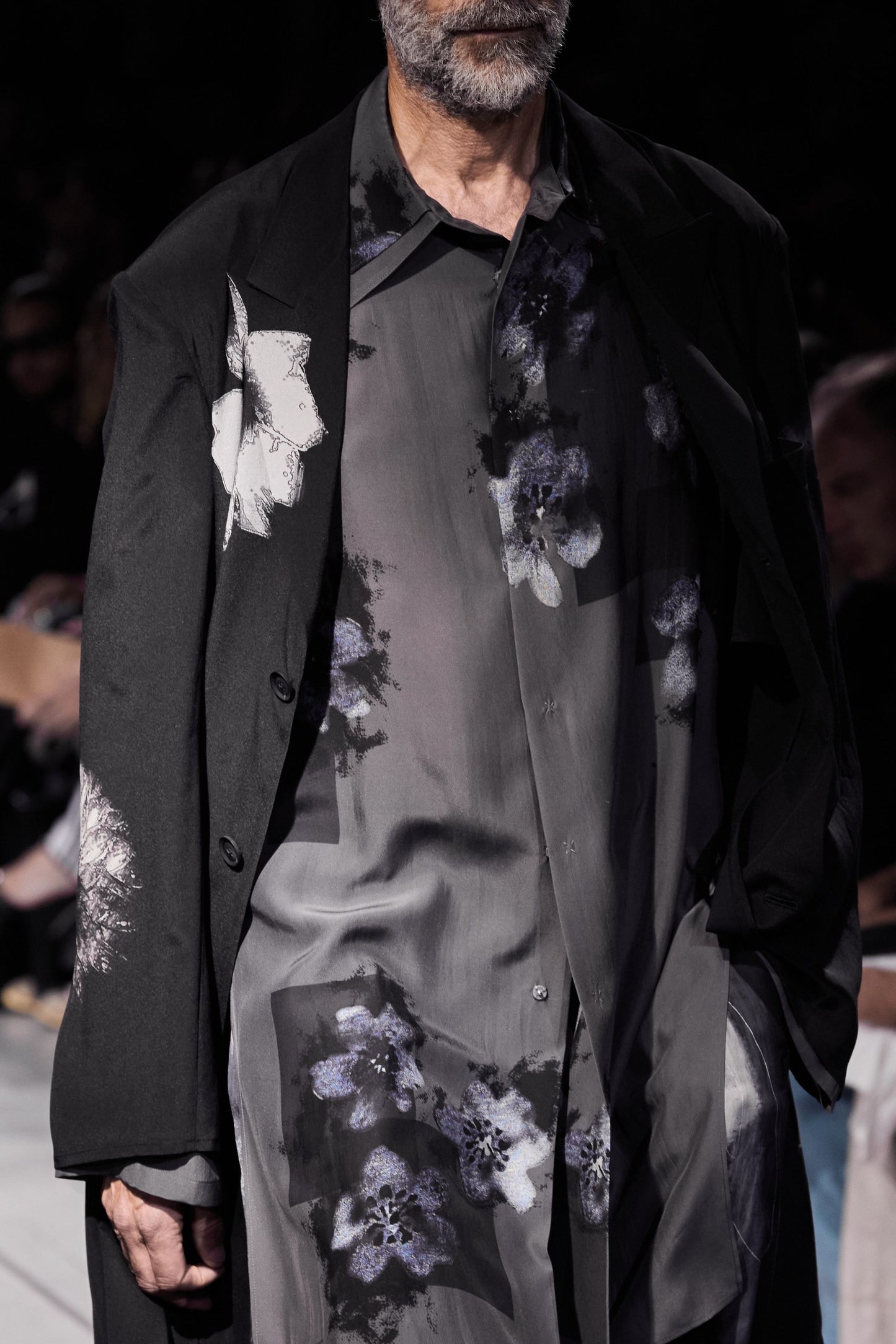 Yohji Yamamoto Flowers 3Collar Shirt