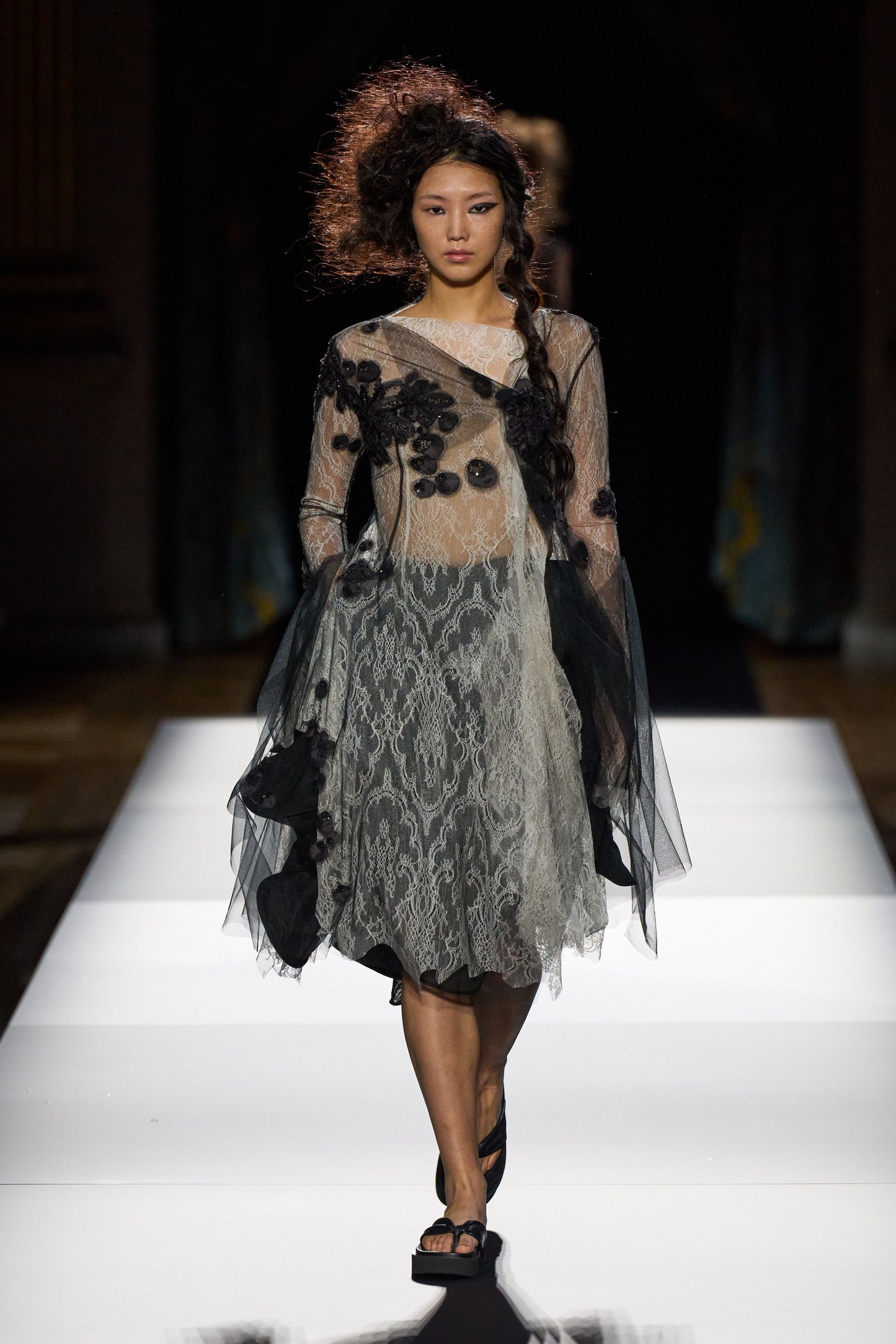 Yohji Yamamoto Bubble Lace Blouse