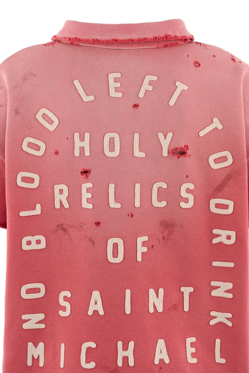 SAINT Mxxxxxx SS Half Zip Sweat Saint Red