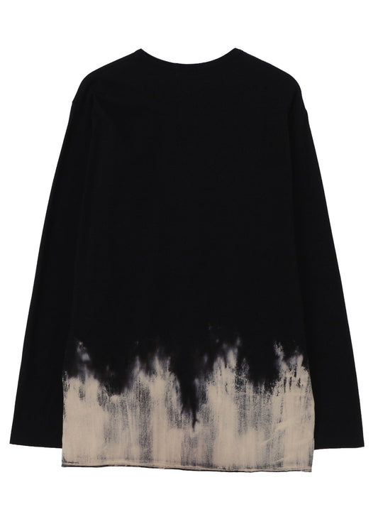 Yohji Yamamoto Discharged Printed Long Sleeve Tee