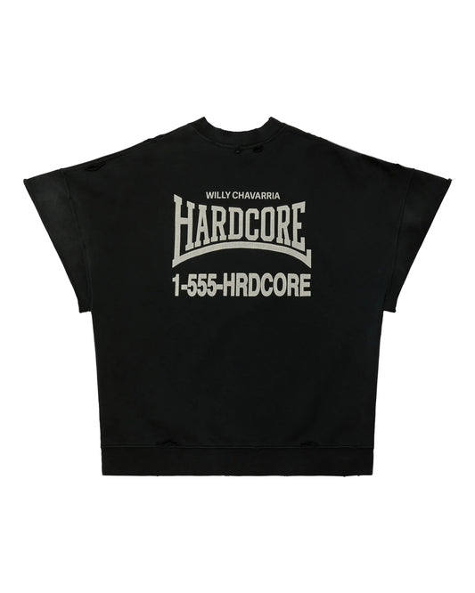 Willy Chavarria "HARDCORE" Muscle Tee Black