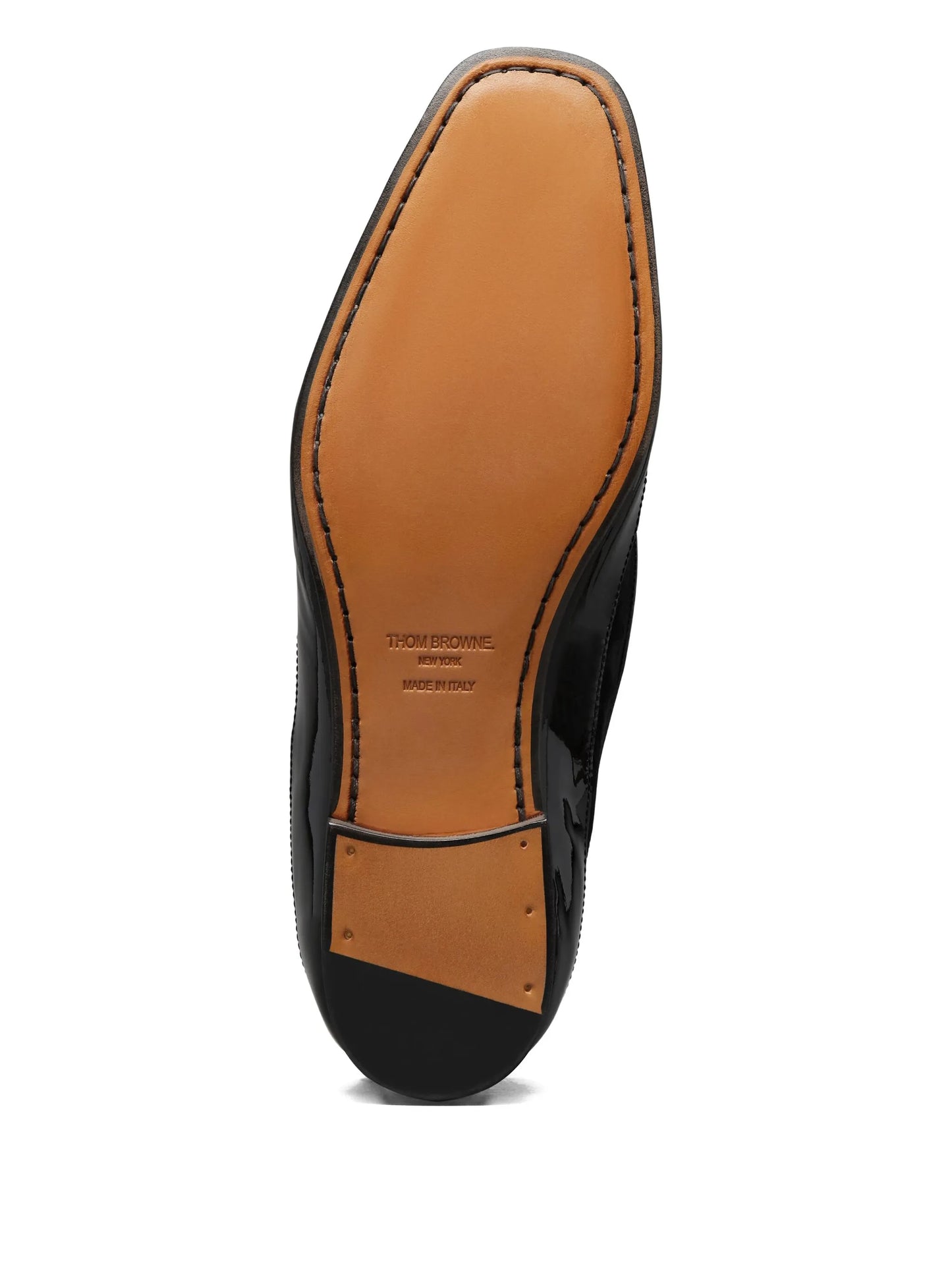 Thom Browne Soft Patent Leather and Suede Opera Ballerinas