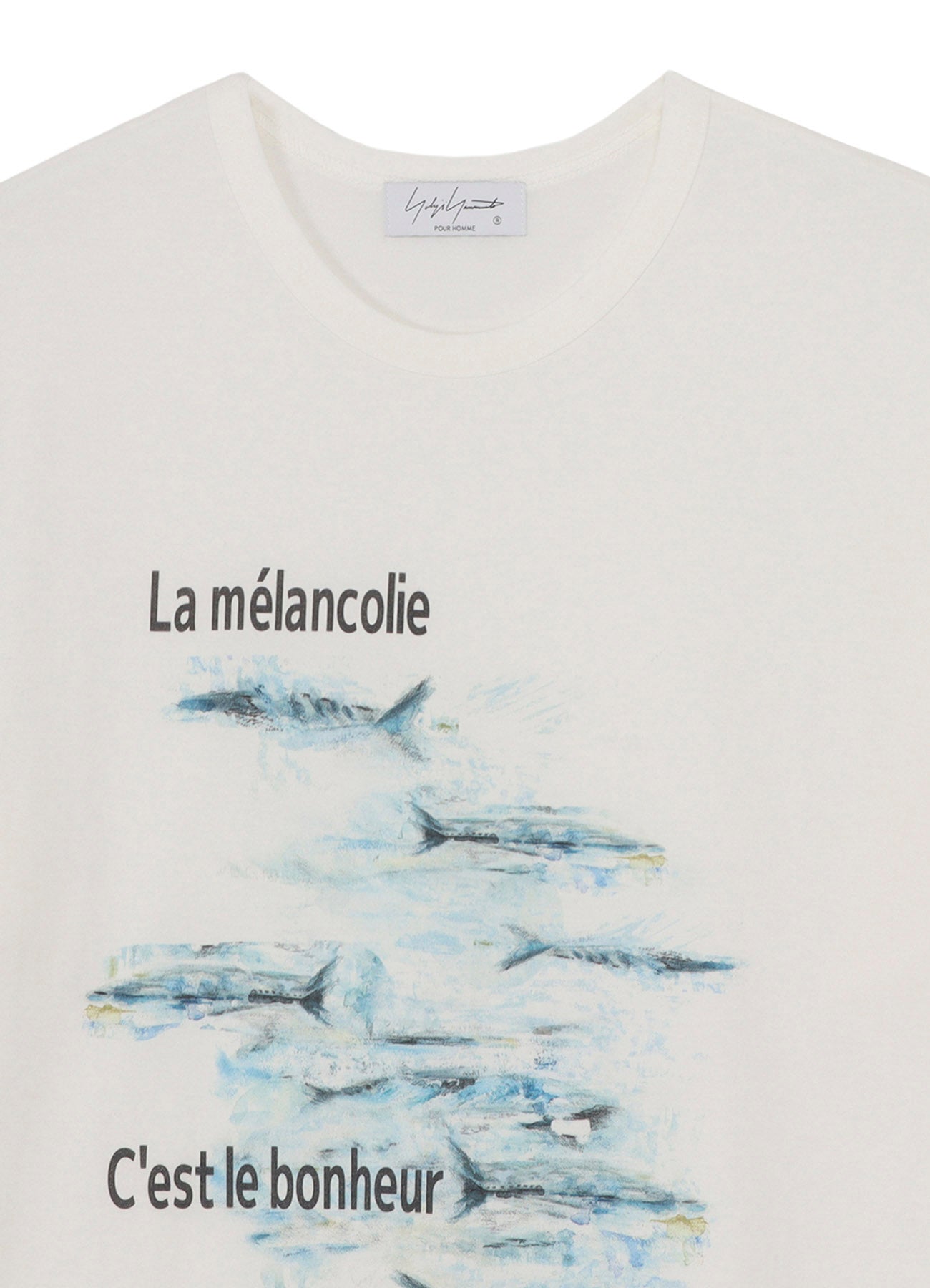 Yohji Yamamoto Discharged Printed Short Sleeve Tee