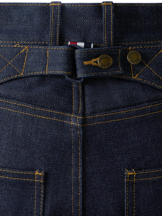 Thom Browne Denim 5-Pockets Trouser in Japanese Selvedge Denim Navy