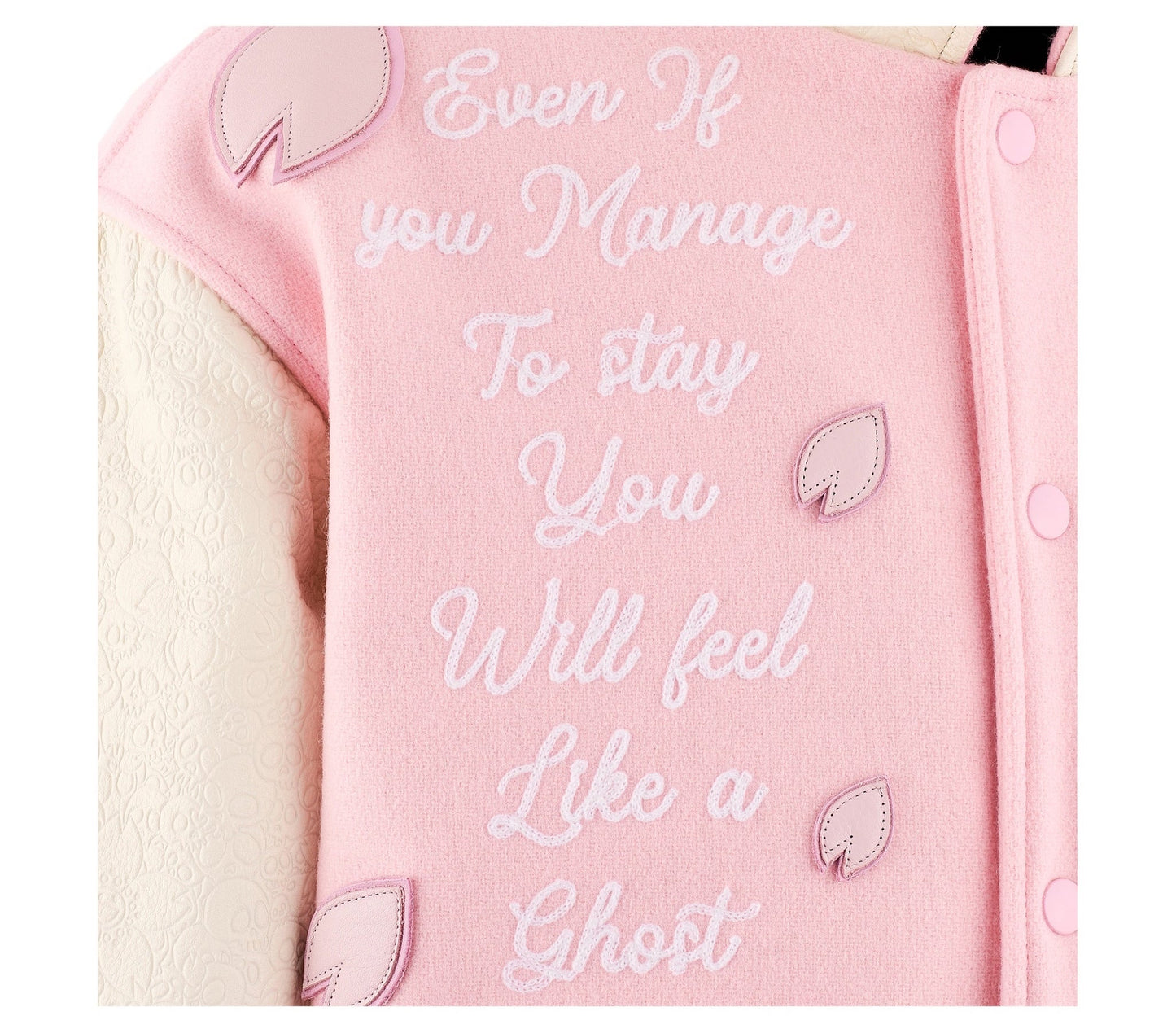 Mononoke made Varsity Jacket Pink Sakura