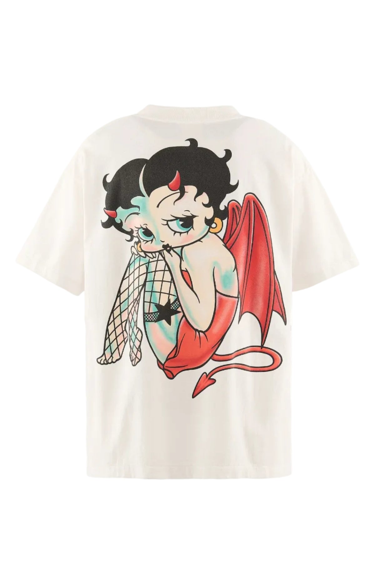 SAINT Mxxxxxx × Betty Boop™ BTY Devil T-Shirt White