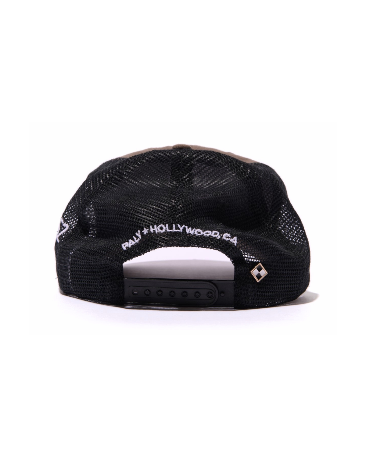 Paly Hollywood RI'P' Baseball Hat Brown trucker – detail