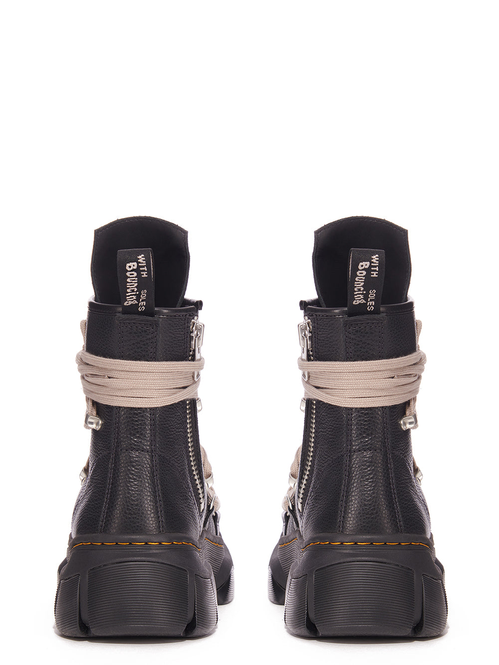 Dr. Martens x Rick Owens 1460 DMXL Mega Lace Boot in Black Cow Leather