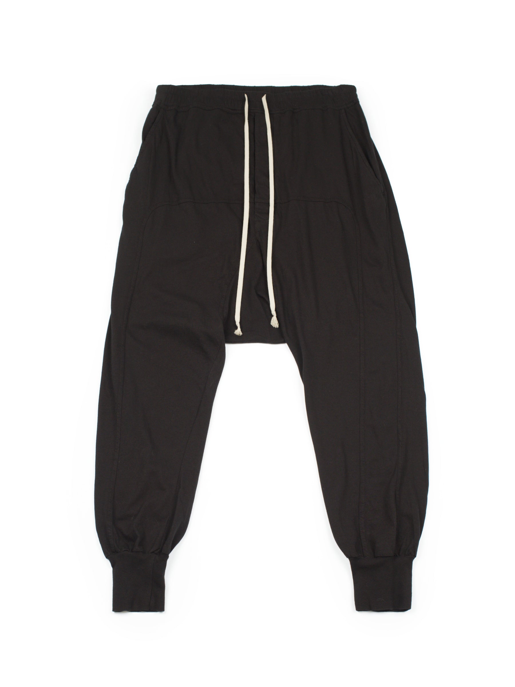 Rick Owens DRKSHDW Black Prisoner Drawstring Pants