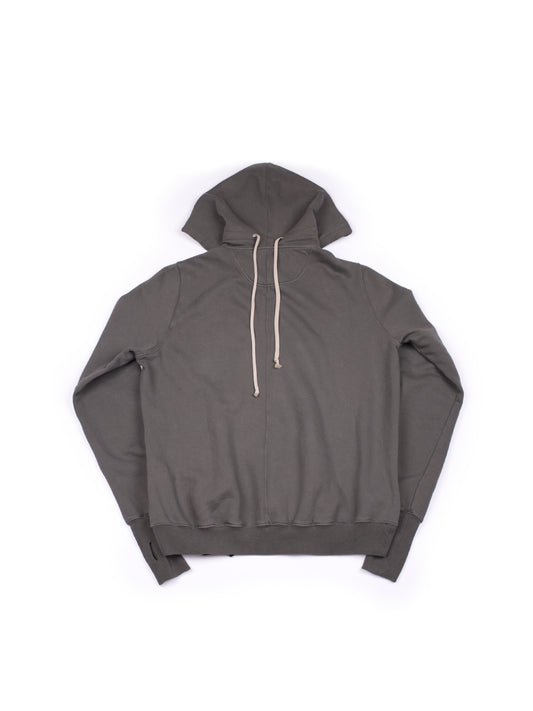 Rick Owens DRKSHDW Hustler Blue Gauntlet Hoodie