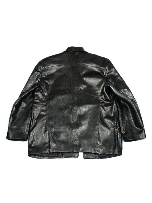 Enfants Riches Deprimes Go To Dallas And Take A Left Python Leather Blazer