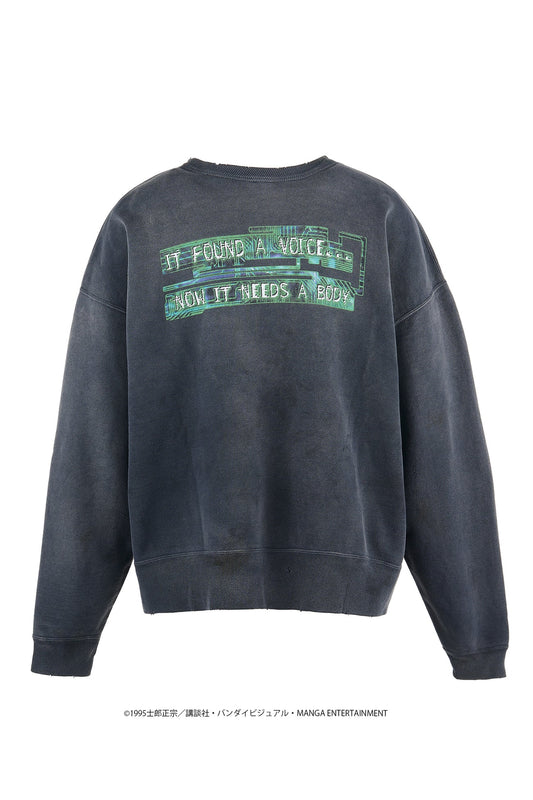 Saint Michael Ghost in the Shell Black Crewneck