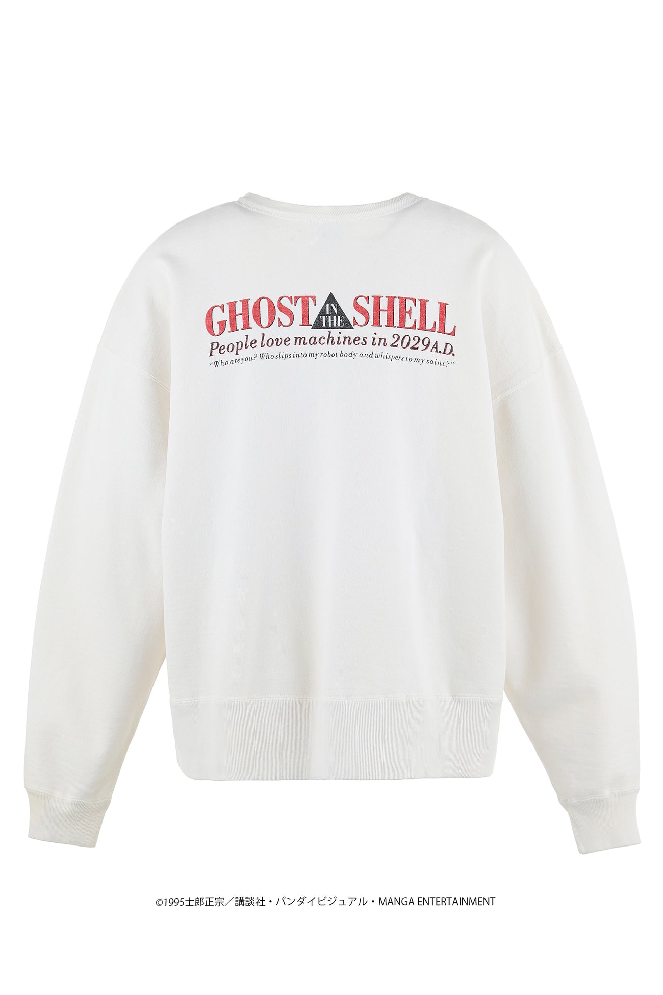 Saint Michael Ghost in the Shell White Crewneck