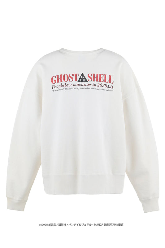 Saint Michael Ghost in the Shell White Crewneck