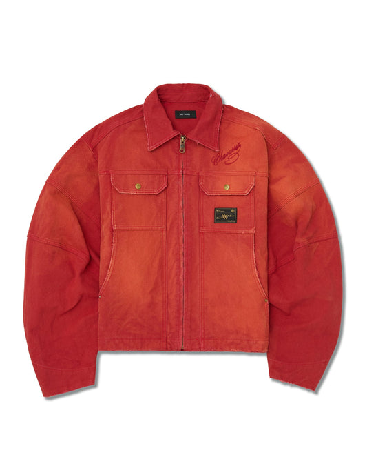 Willy Chavarria Stockton Work Jacket Red