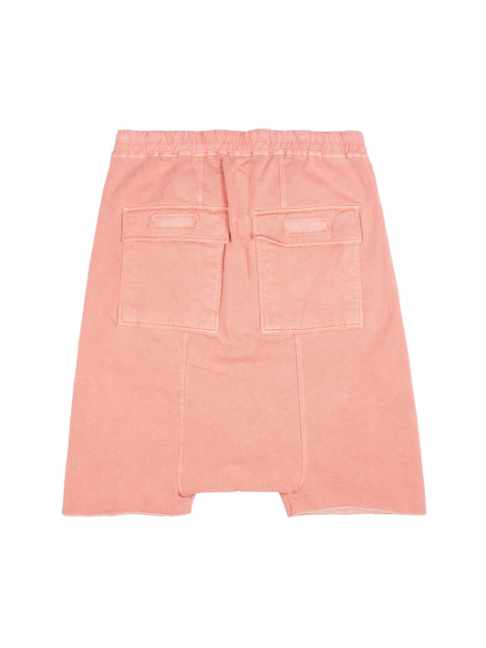 Rick Owens DRKSHDW Pink Drawstring Pods Shorts