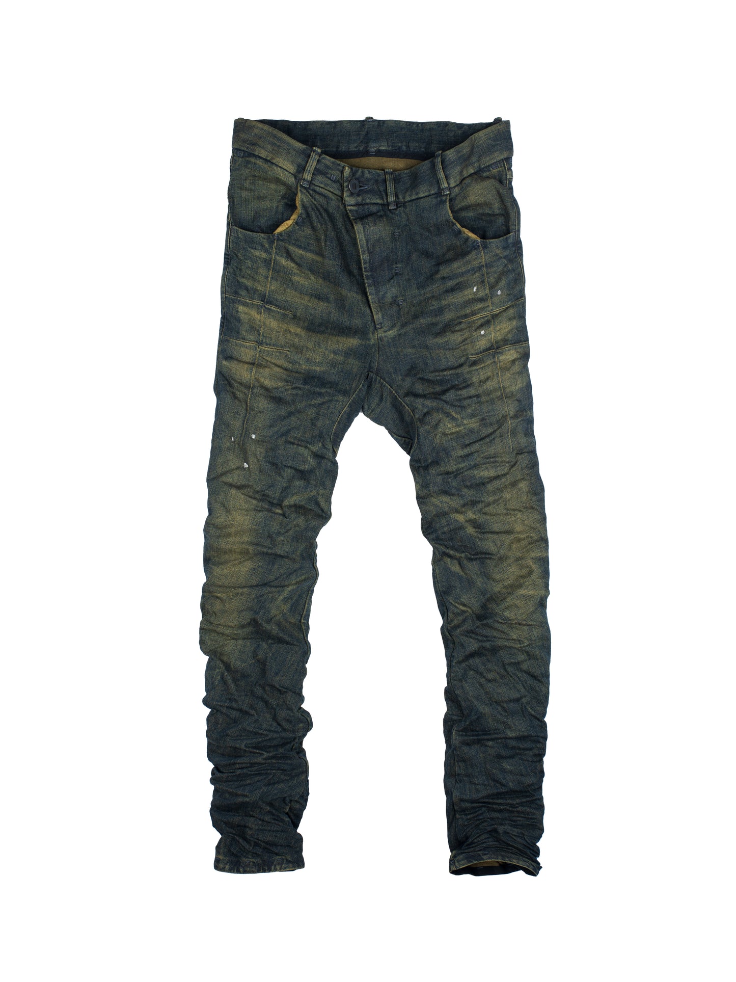 Boris Bidjan Saberi P13 TF Dirty Dark Denim Stone Wash Jeans
