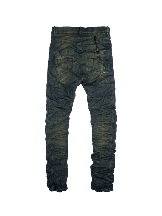 Boris Bidjan Saberi P13 TF Dirty Dark Denim Stone Wash Jeans