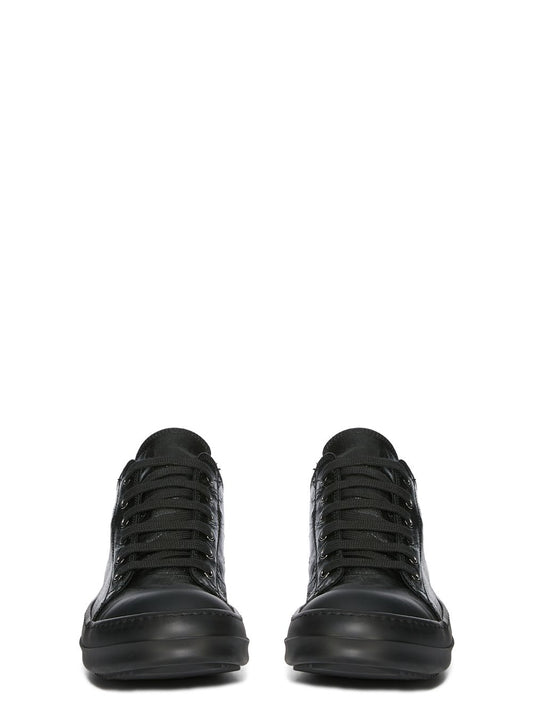 Rick Owens DRKSHDW Hollywood Ramones Low Sneaks in All Black