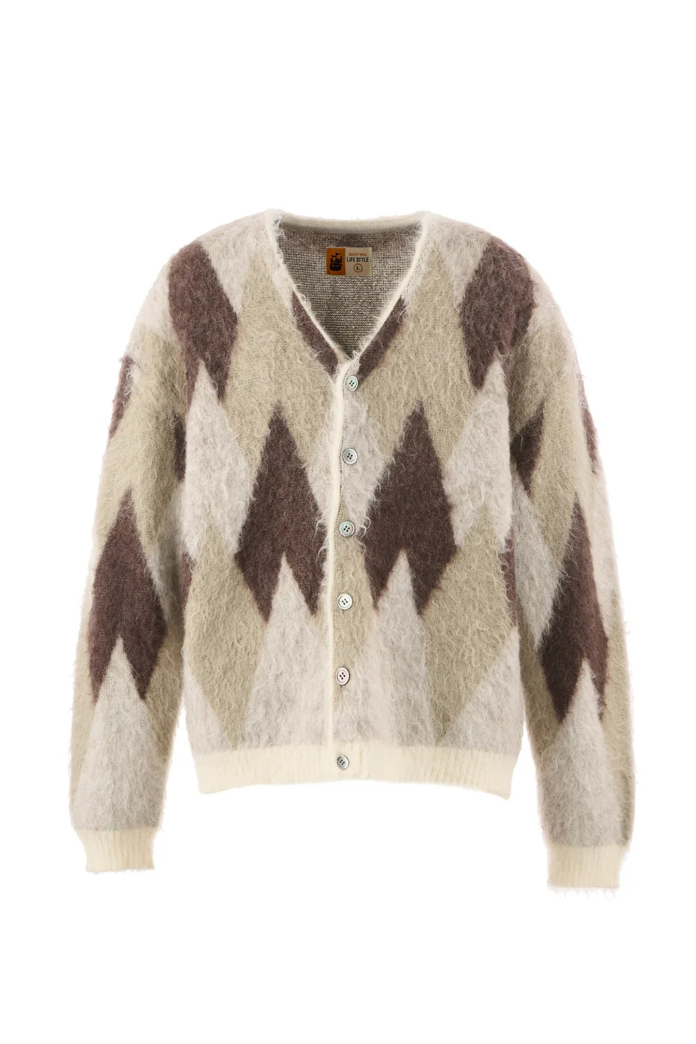 Saint Michael Argyle Knit Cardigan