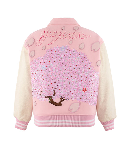 Mononoke・Made x Takashi Murakami Sakura Varsity Jacket Pink