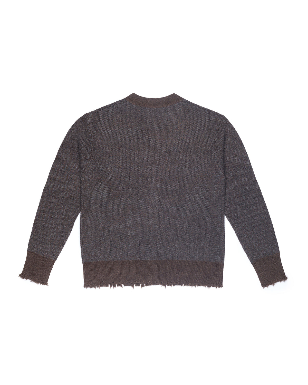 Ziggy Chen Classic Cashmere Cardigan Grey Brown