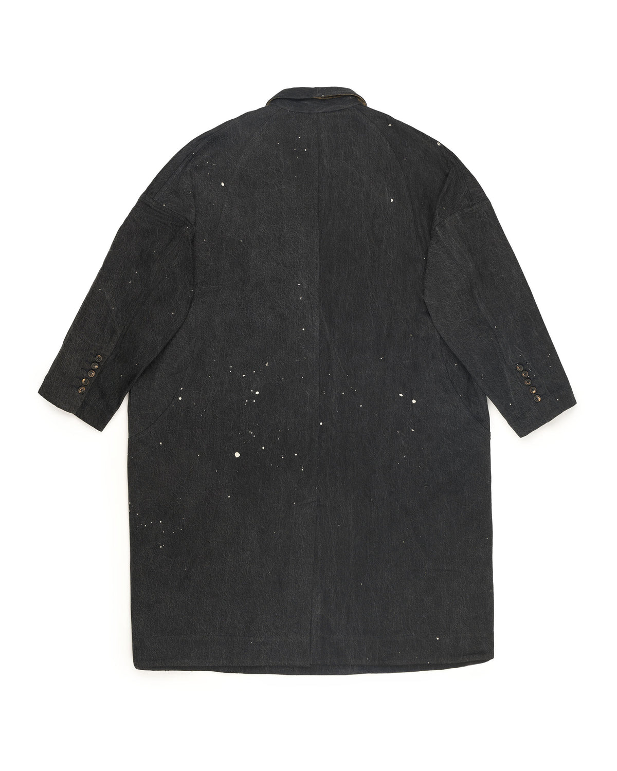 Ziggy Chen Oversized Shawl Collar Coat Indigo – back
