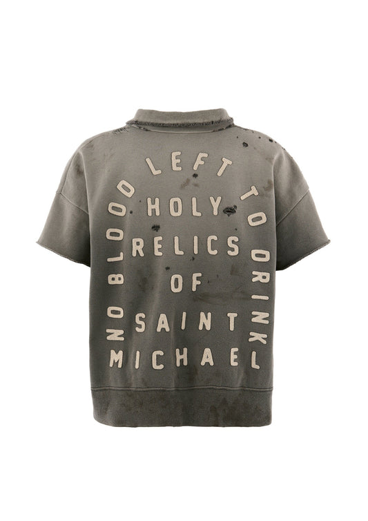 SAINT Mxxxxxx SS Half Zip Sweat Saint Charcoal