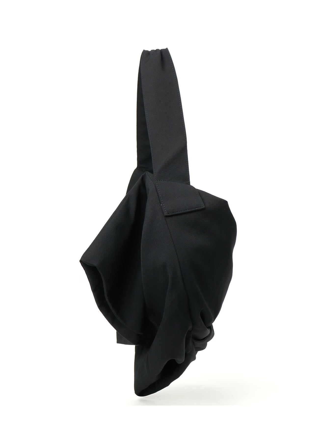 Yohji Yamamoto Scrunched Wool Gabardine Shoulder Bag
