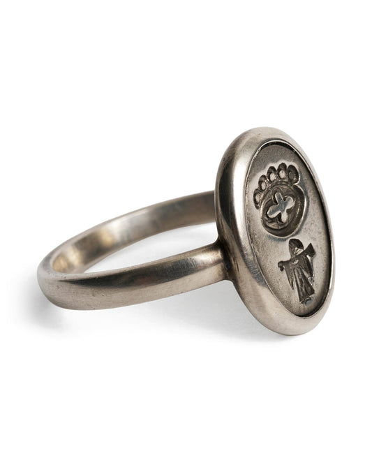 Werkstatt München Signet Ring Signs sterling silver – side