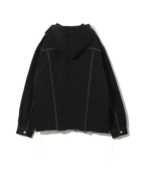 Undercover Black Hooded Denim Jacket