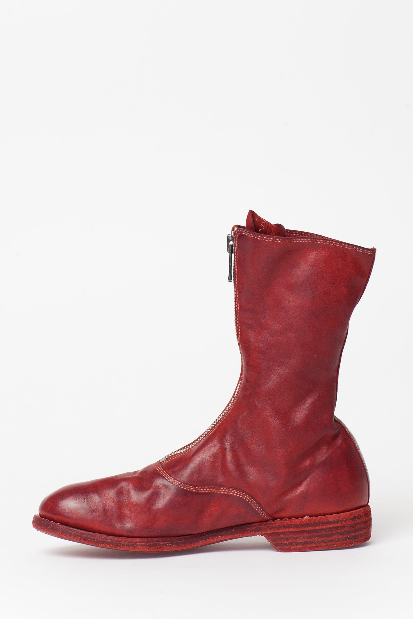 Guidi Red Front Zip 310 Boots