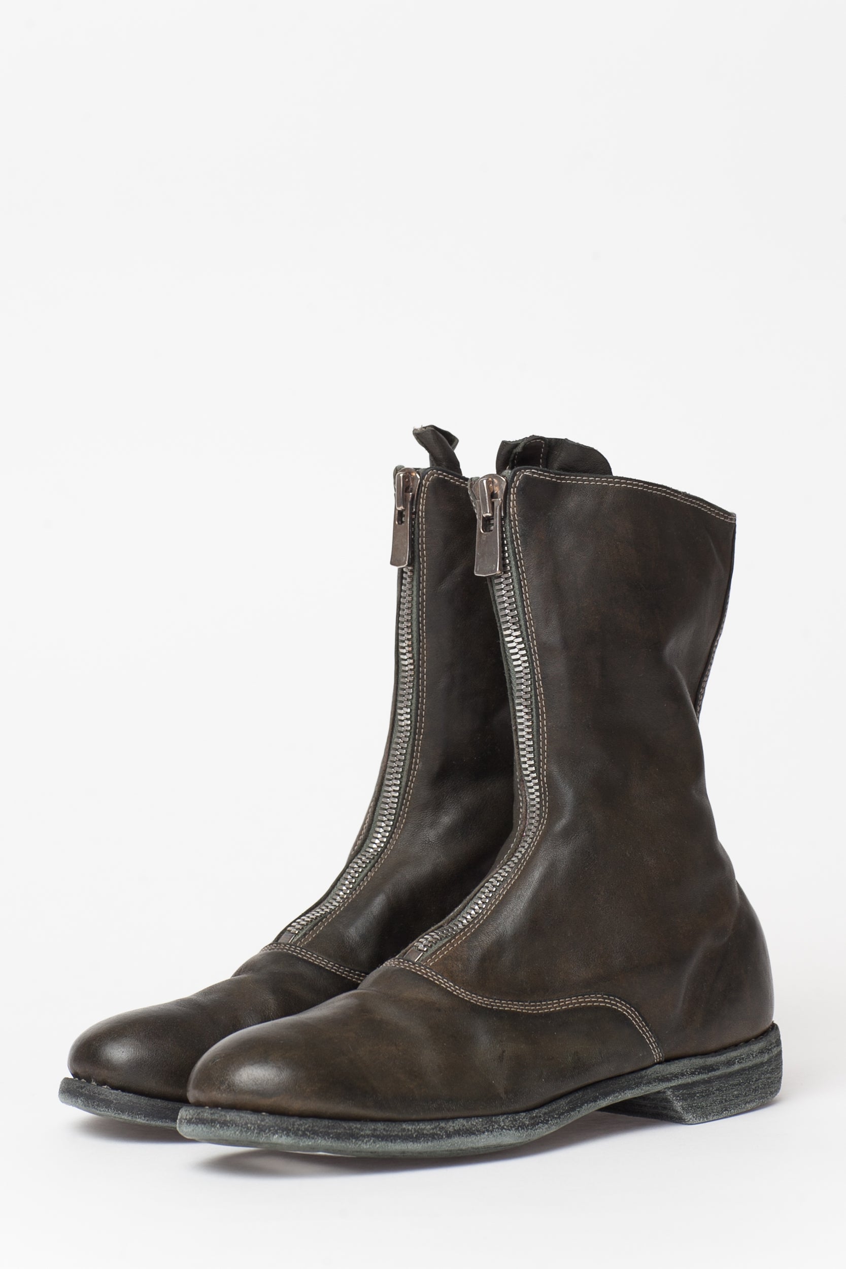 Guidi Red Front Zip 310 Boots – Mosaique d'Art - Main Image