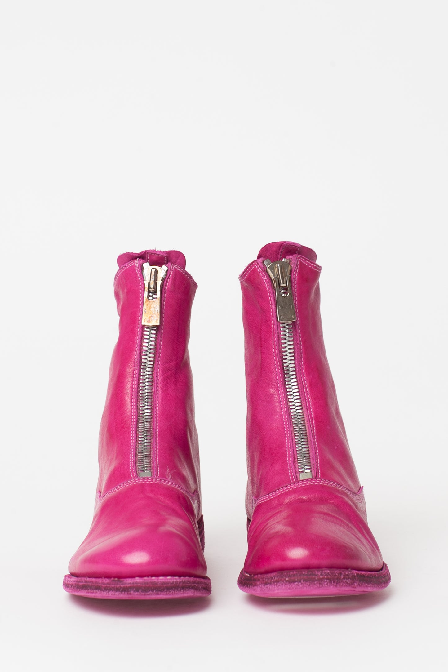 Guidi Pink Front Zip 210 Boots