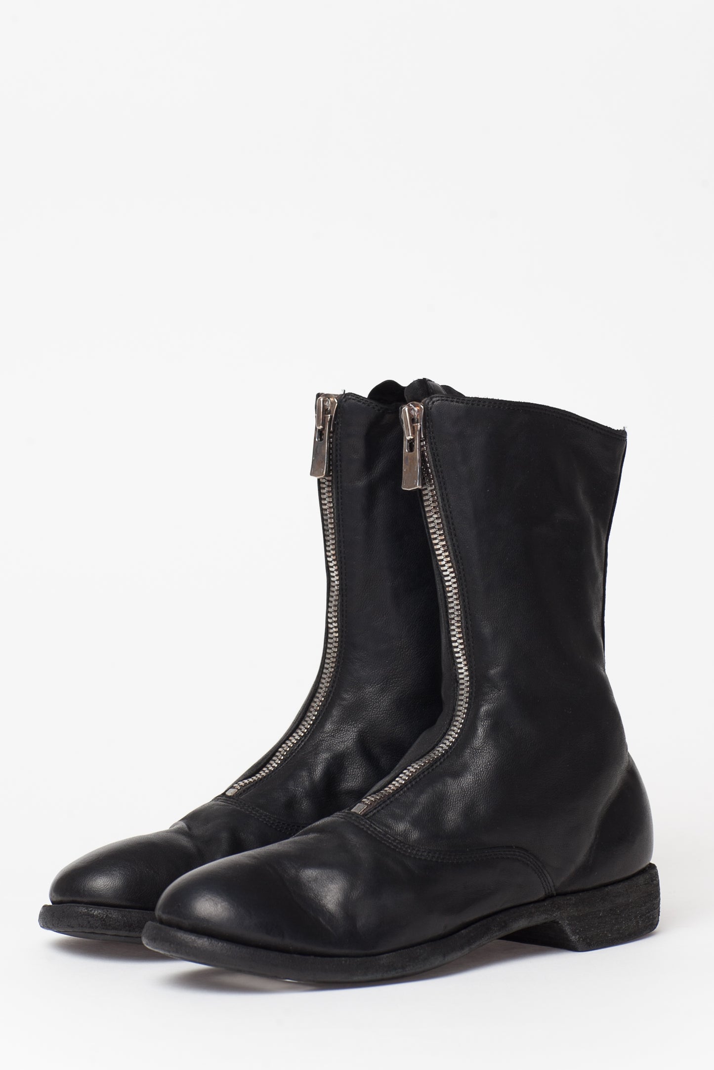 Guidi Black Front Zip 310 Boots