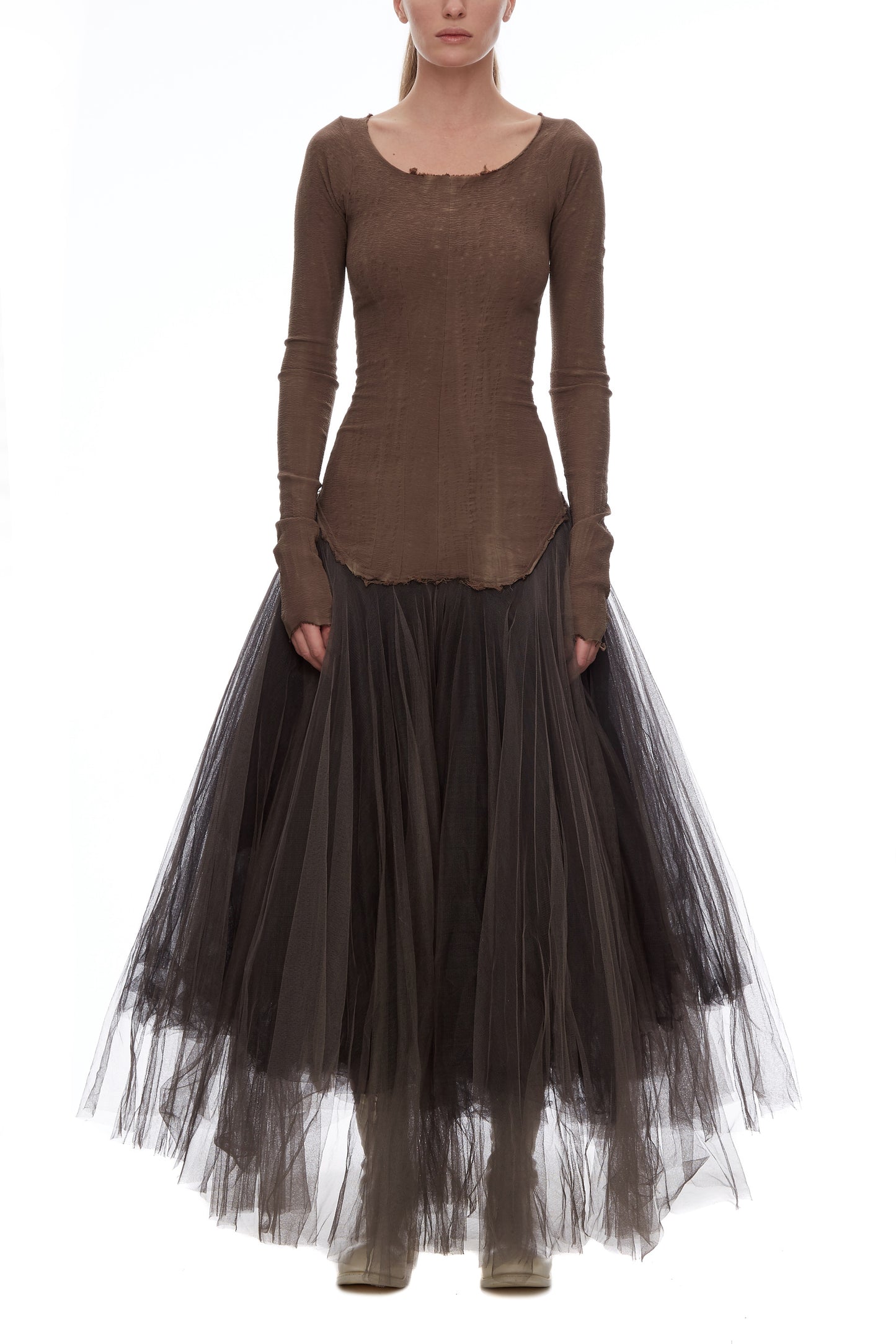 Marc Lebihan Brown Balerina Dress