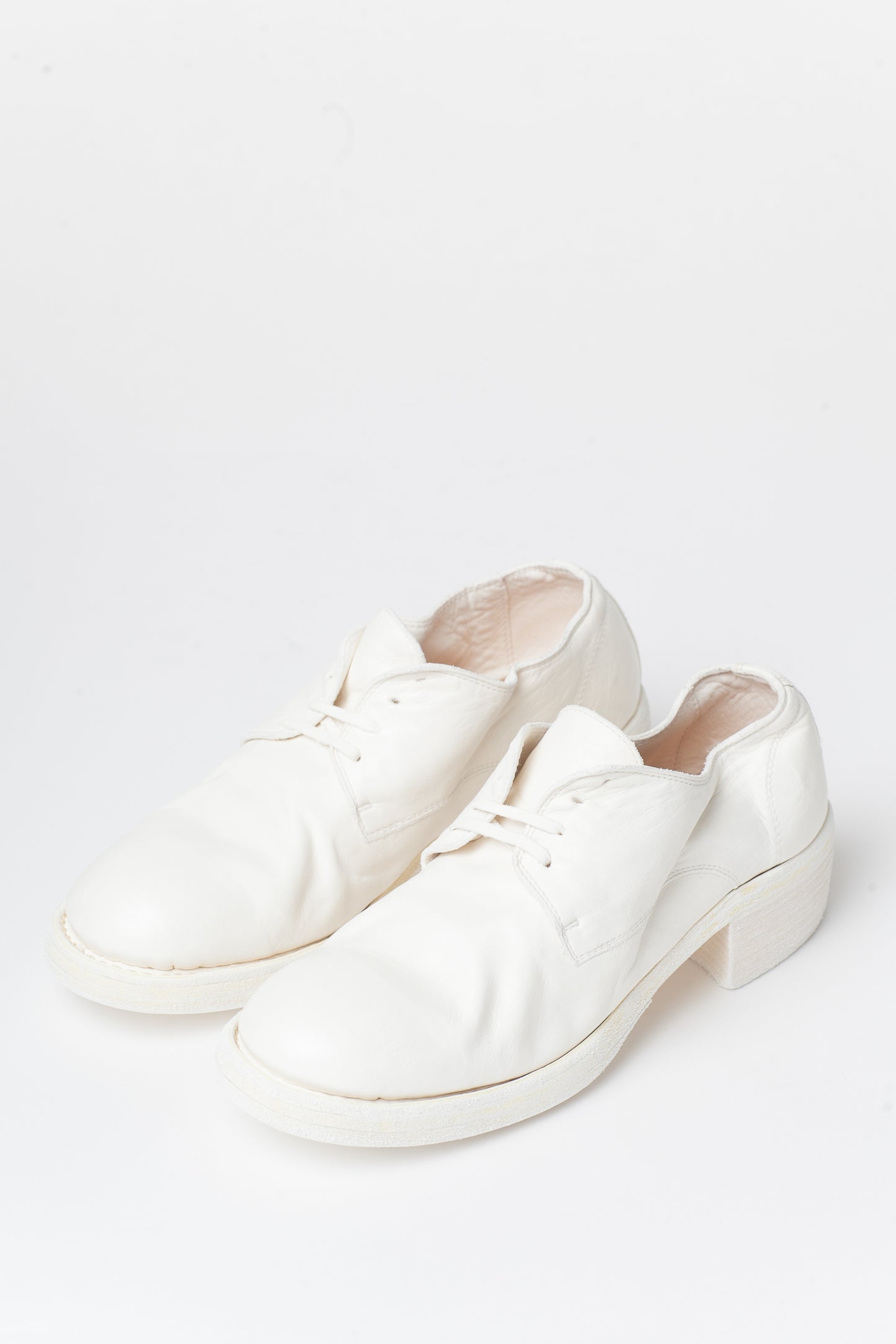 Guidi White Leather 792z Derby