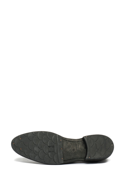 GUIDI OX13A HORSE OXFORD DERBY BACK ZIP