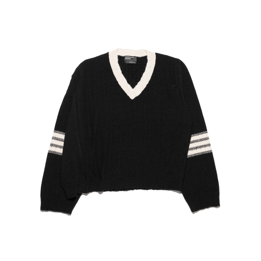 Enfants Riches Deprimes Asymmetrical Varsity V-neck Sweater