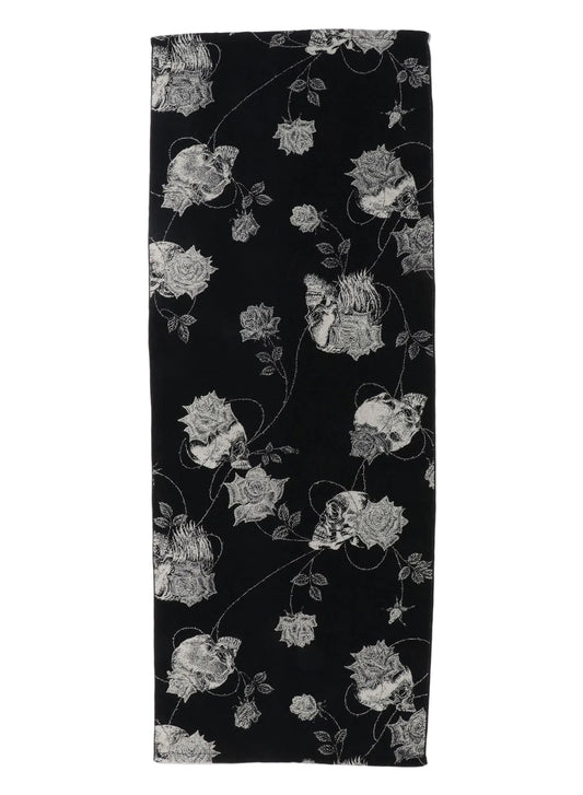 Yohji Yamamoto Big Bath Towel Skull Rose