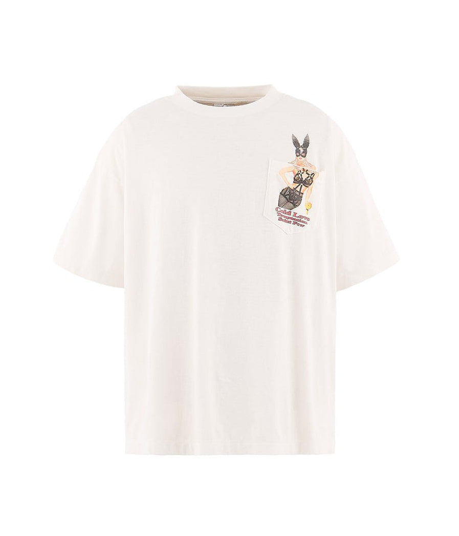 SAINT Mxxxxxx Cold Love Pocket SS T-Shirt White