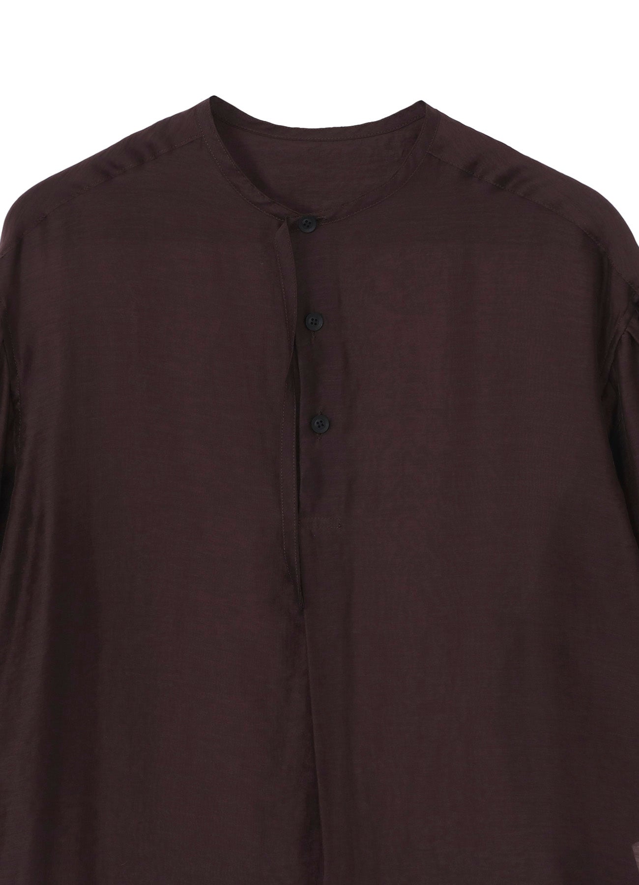 Yohji Yamamoto Lawn Gather Sleeve Stand Blouse