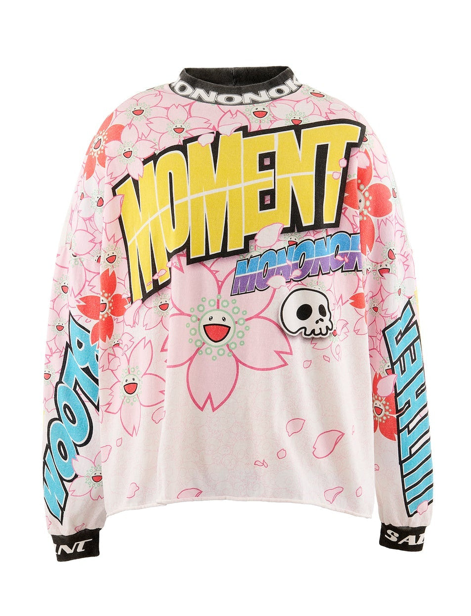 Mononoke・Made x Takashi Murakami Sakura Wide Long Sleeve T-Shirt White