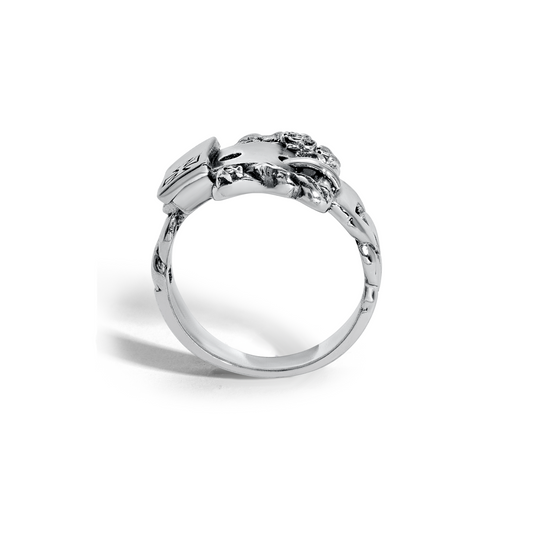 Enfants Riches Deprimes Buckle Ring Silver