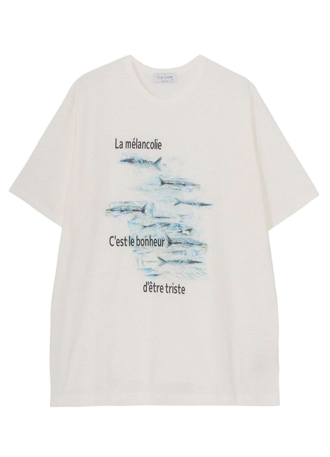 Yohji Yamamoto Discharged Printed Short Sleeve Tee