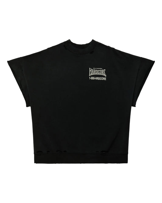 Willy Chavarria "HARDCORE" Muscle Tee Black