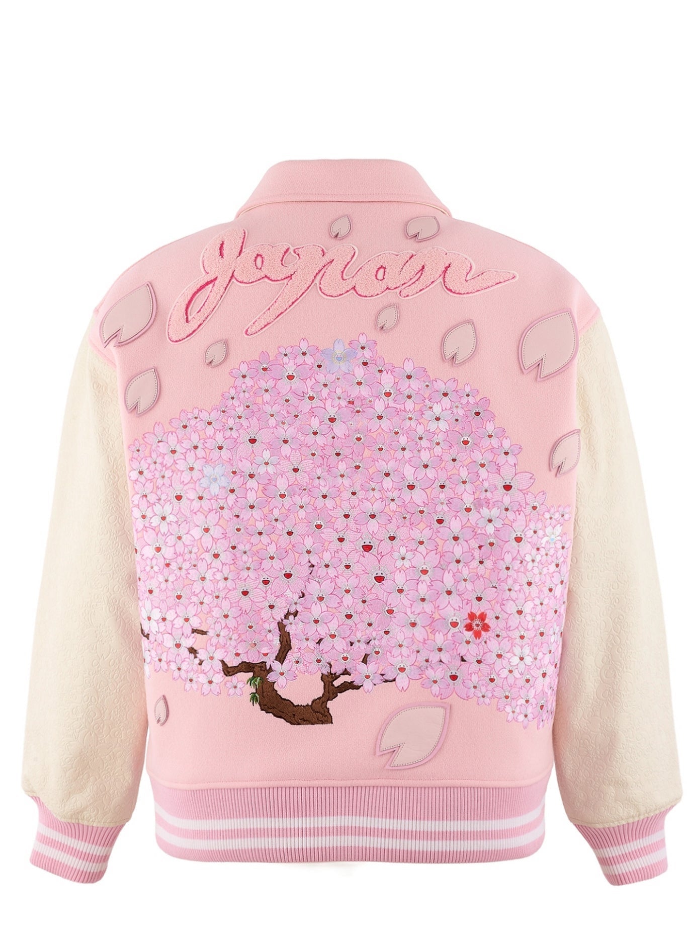 Mononoke made Varsity Jacket Pink Sakura